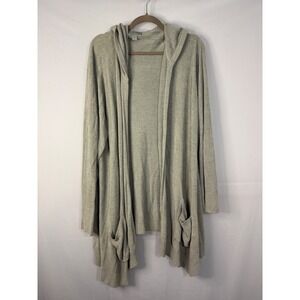 Barefoot Dreams CozyChic Ultra Lite Hooded Cardigan 2X Sage Green BDWCU21112